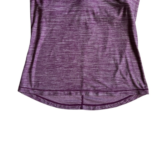 Danskin Strappy Heathered Maroon Workout Tank Top Size Medium - Picture 3 of 9
